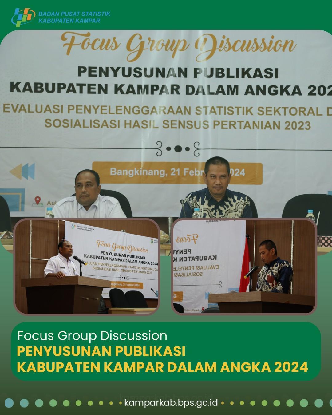 FGD Penyusunan Publikasi Kampar Dalam Angka 2024